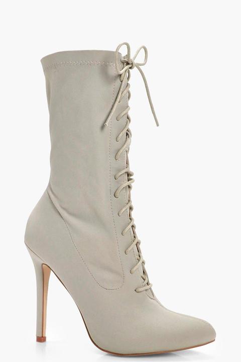 Alice Lace Up Stretch Shoe Boot