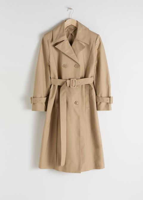 Belted A-line Trenchcoat