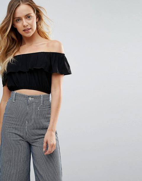 Brave Soul Cuba Off Shoulder Crop Top