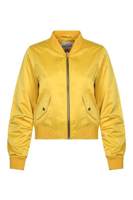 Bomber In Raso Giallo