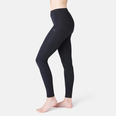 Leggings Donna Fit+ 500 Slim Nero