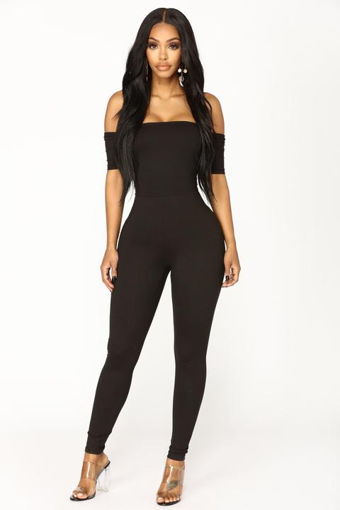 fashion nova jumpsuit black