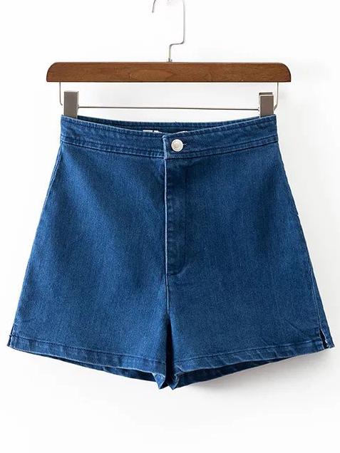 Blu Allentato Denim Shorts