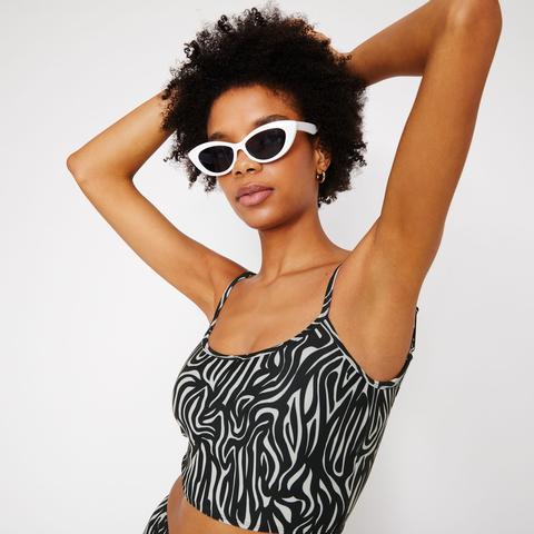 Zebra Vest Bikini Top