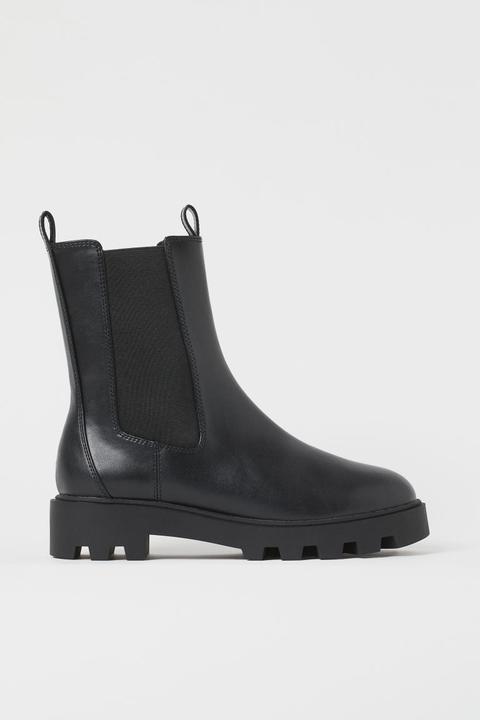 Botas Chelsea Altas - Negro