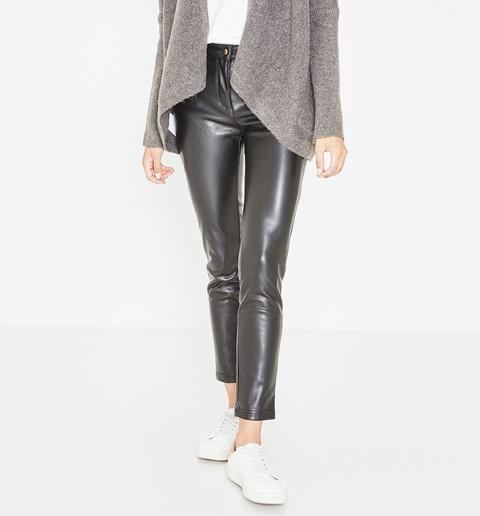 Pantalon Effet Cuir Femme