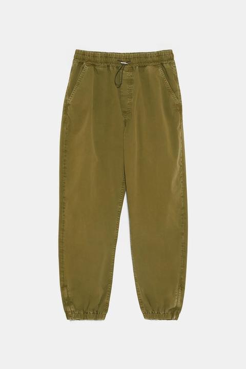 Pantaloni Jogger Con Cerniera