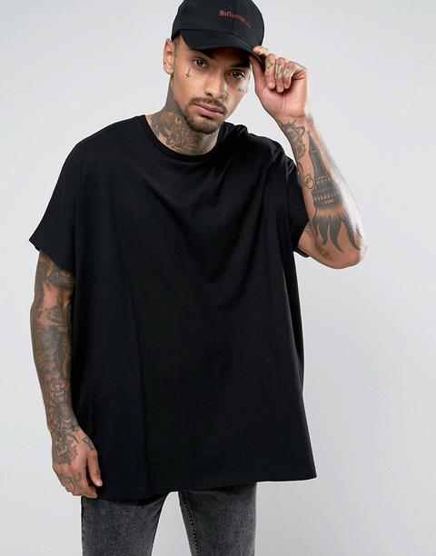 Asos - T-shirt Nera Oversize - Nero