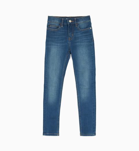 Jeans Skinny Resistenti A Vita Alta