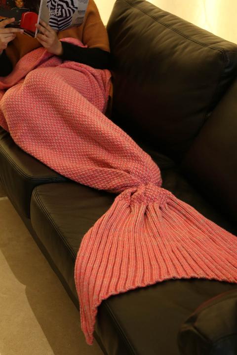 Knitted Sleep Cell Mermaid Blanket