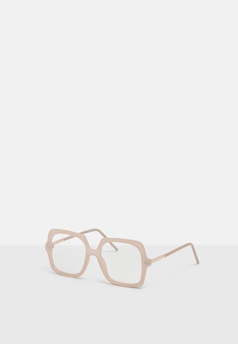 Pink Frame Square Sunglasses, Pink