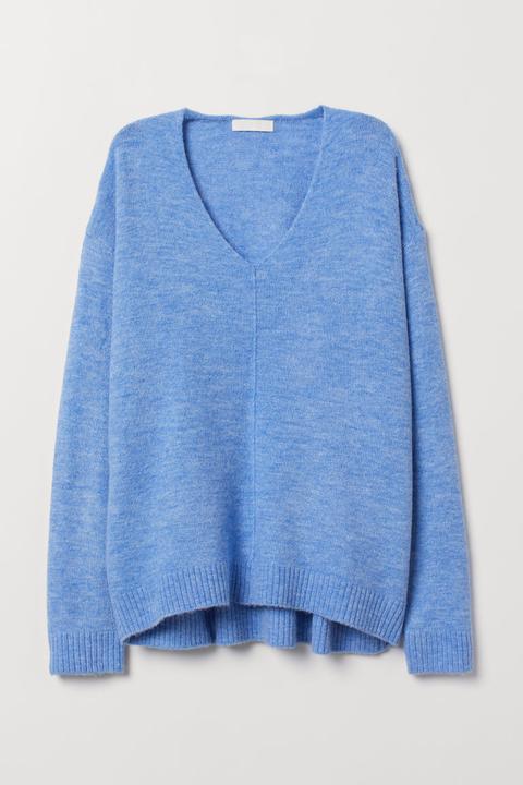 H & M - Jersey De Punto Fino - Azul