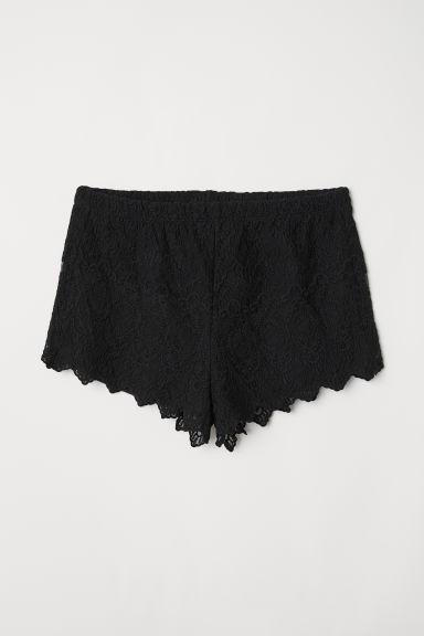 H & M - Shorts In Pizzo - Nero