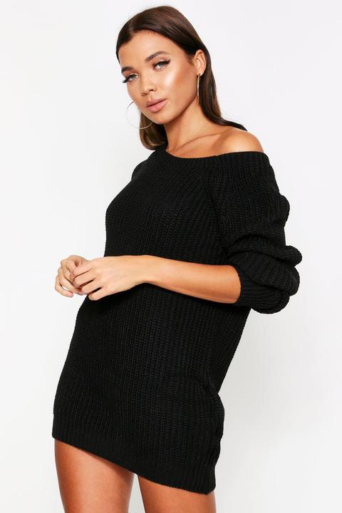 Off The Shoulder Jumper Dress
