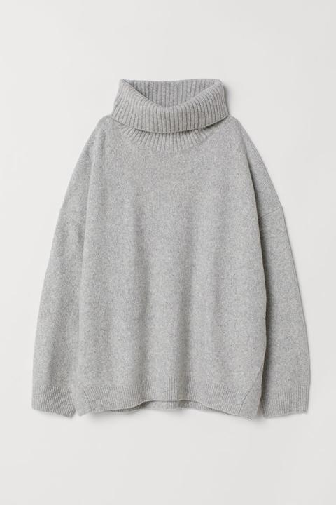 H & M - H & M+ Jersey De Cuello Alto - Gris