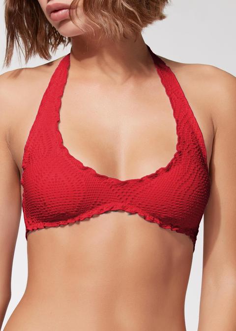 Top Biquini Lizzy Lápiz De Labios Rojo