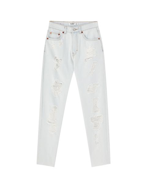 Jeans Mom Fit Rotos