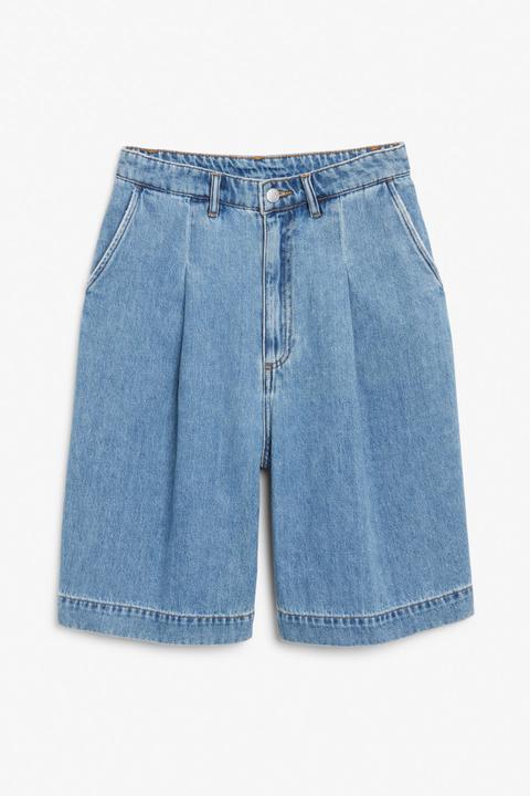 Denim Bermuda Shorts - Blue