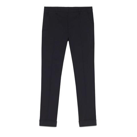 Pantalone Aderente In Gabardina Stretch