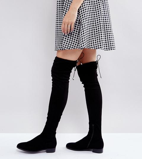 Asos Keep Up Tall Flat Over The Knee Boots