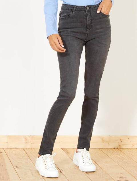 Vaquero Skinny Con Talle Superalto - Largo Us32