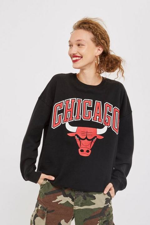 Womens Bulls Sweatshirt By Unk X Topshop - Black, Black