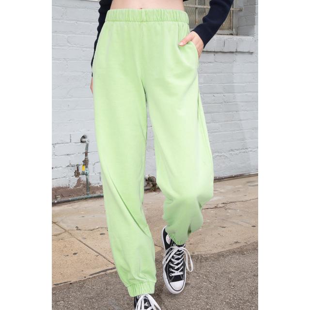 neon green sweatpants