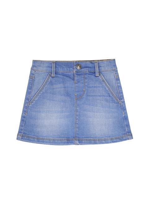 peacocks denim skirt