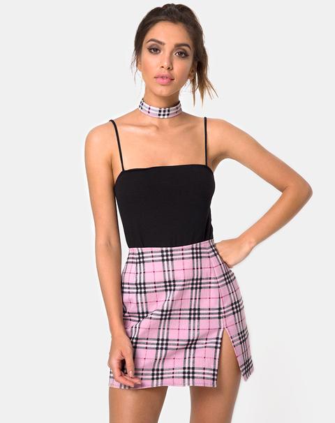 Pelmet Mini Skirt In Pink