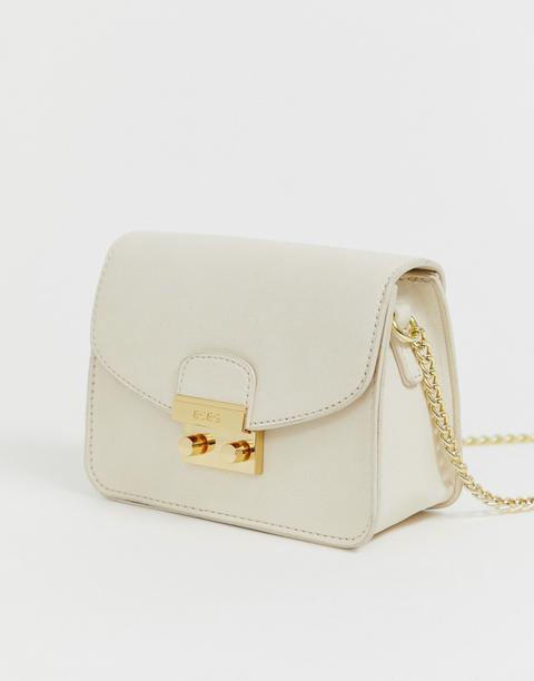 Bcbgeneration Buckle Detail Cross Body Bag In Beige