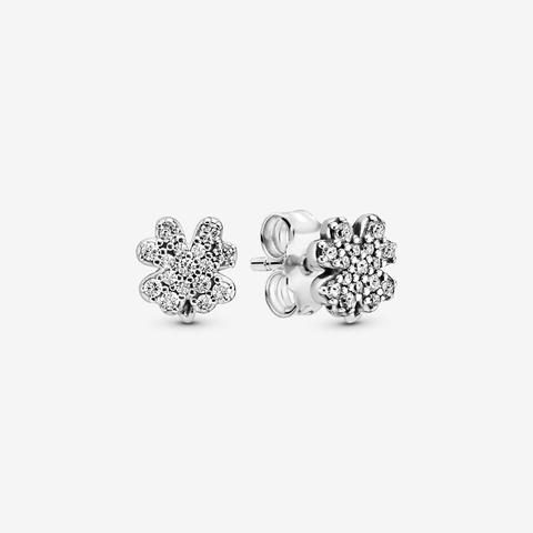 Pandora four leaf deals clover earrings