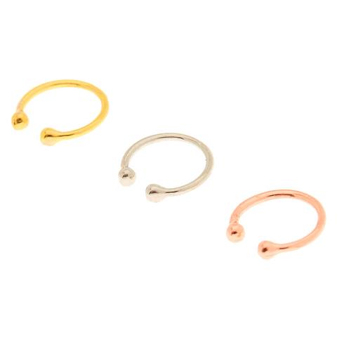 claire's fake hoop earrings