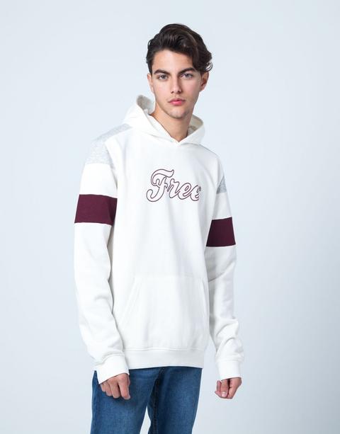 Sudadera Capucha Texto Crudo