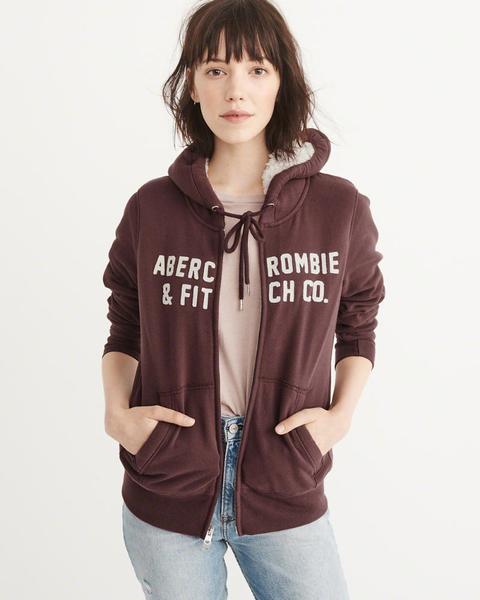 Heritage Logo Sherpa Hoodie