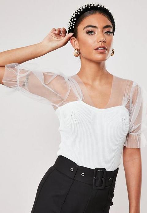 puff sleeve top missguided