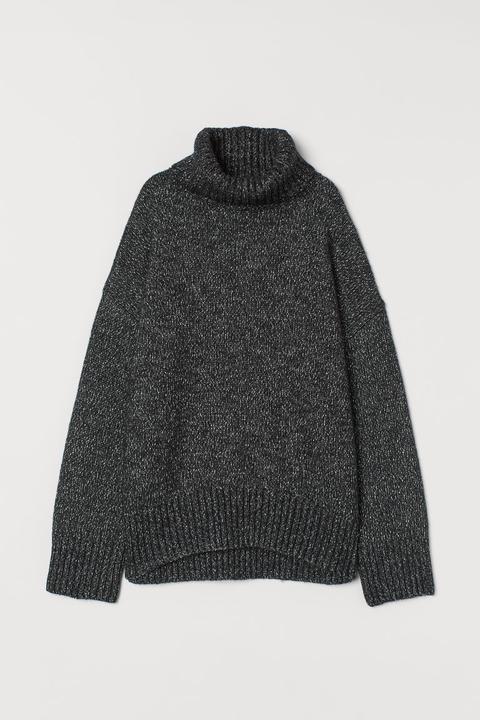 Pull Col Roulé - Noir