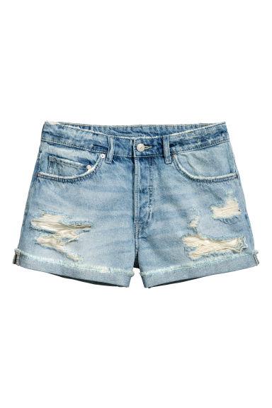 H & M - Shorts In Jeans Boyfriend - Blu