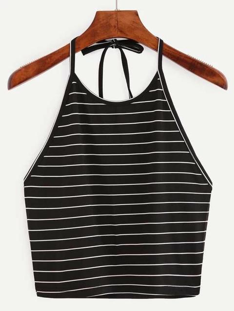 Top Halter Rayas Cami