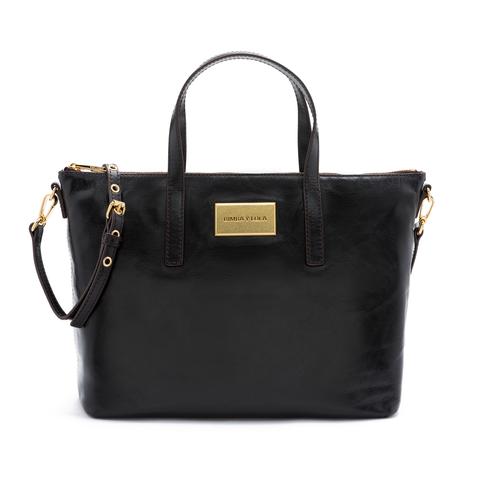 Bolso Piel Shopper Mediano Negro