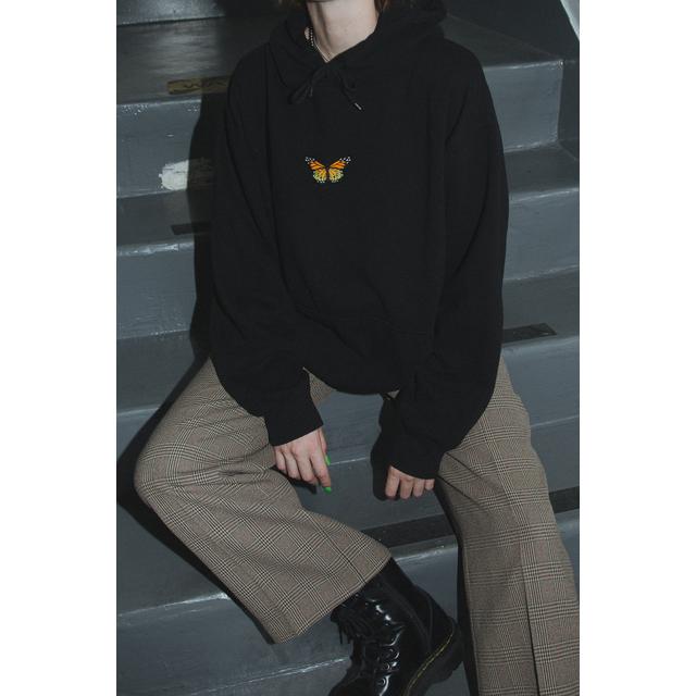 brandy melville black butterfly hoodie