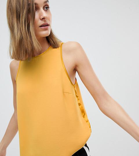 Stradivarius - Top Senza Maniche - Giallo