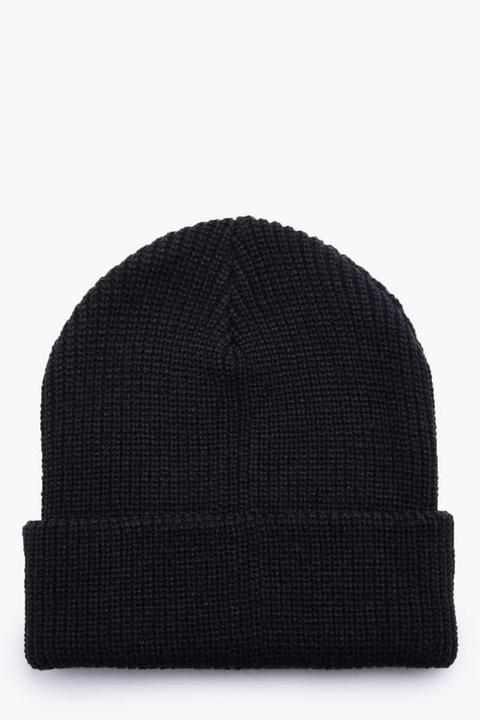 Rib Knit Beanie Hat