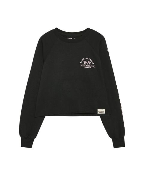 Sudadera Cropped Chica Estampado Central Marc Márquez 93 (colección Marc Márquez)