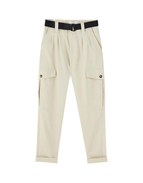 Pantalon Cargo Blanc