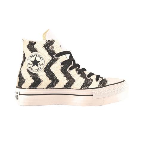 Converse - Zapatillas De Lona De Mujer Chuck Taylor Con Estampado Zigzag