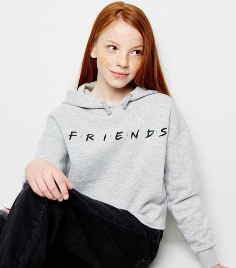 friends hoodie grey