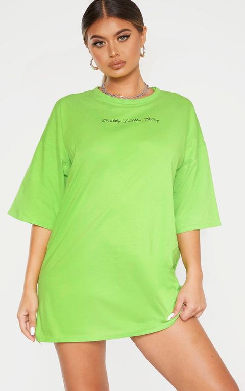 Lime t 2024 shirt dress