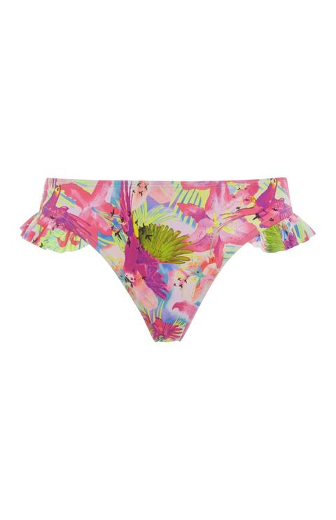 Braguita De Bikini Floral Con Volante