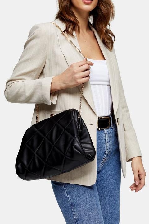 Oversized Quilted Clutch Bag