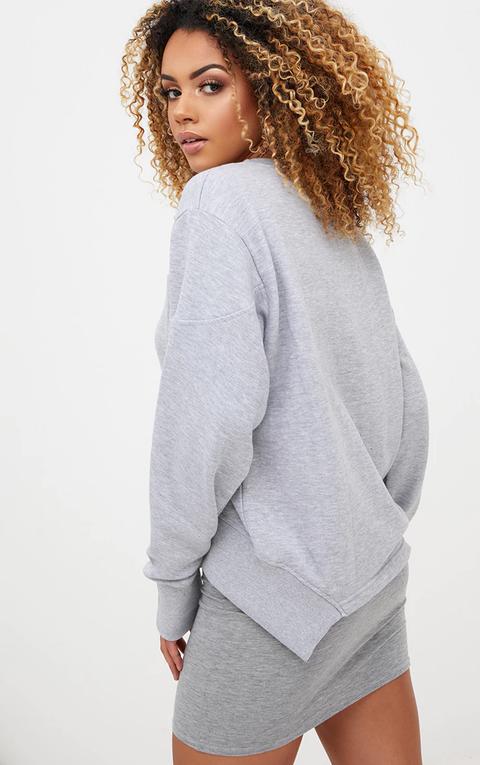 Grey Seam Detail Sweater, Grey